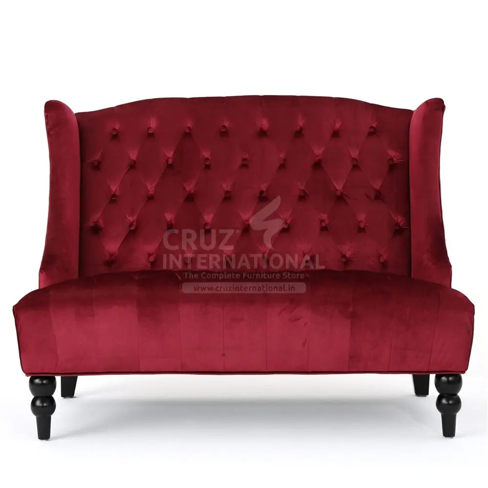 Sofa Set Maroon CRUZ INTERNATIONAL