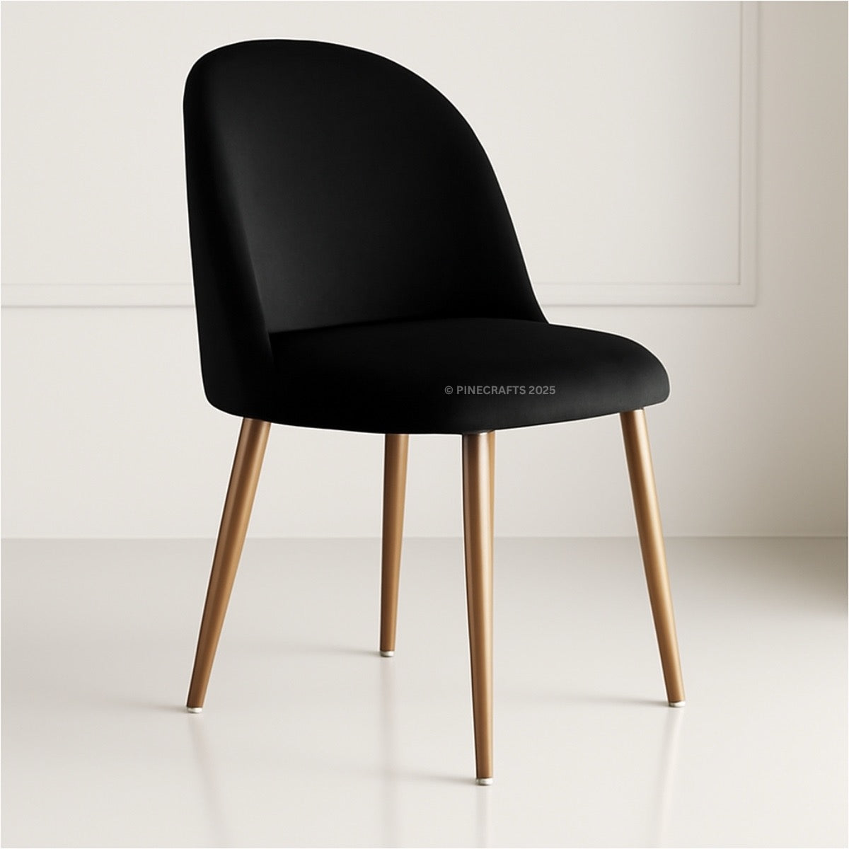 Handicrafts Velvet Upholstered Dining Chair