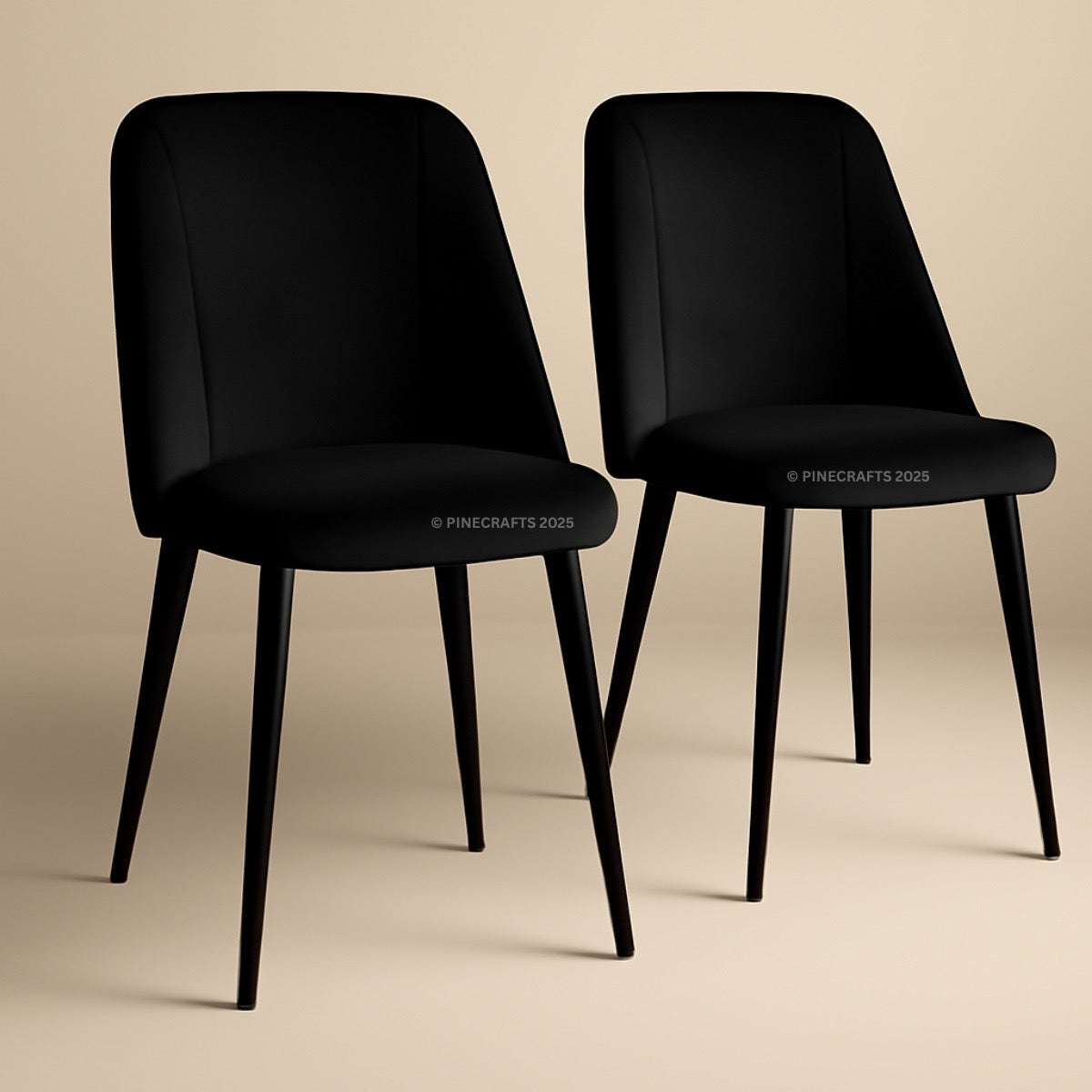 Premium Velvet Dining Chair for Home & Office (Pack of 2)