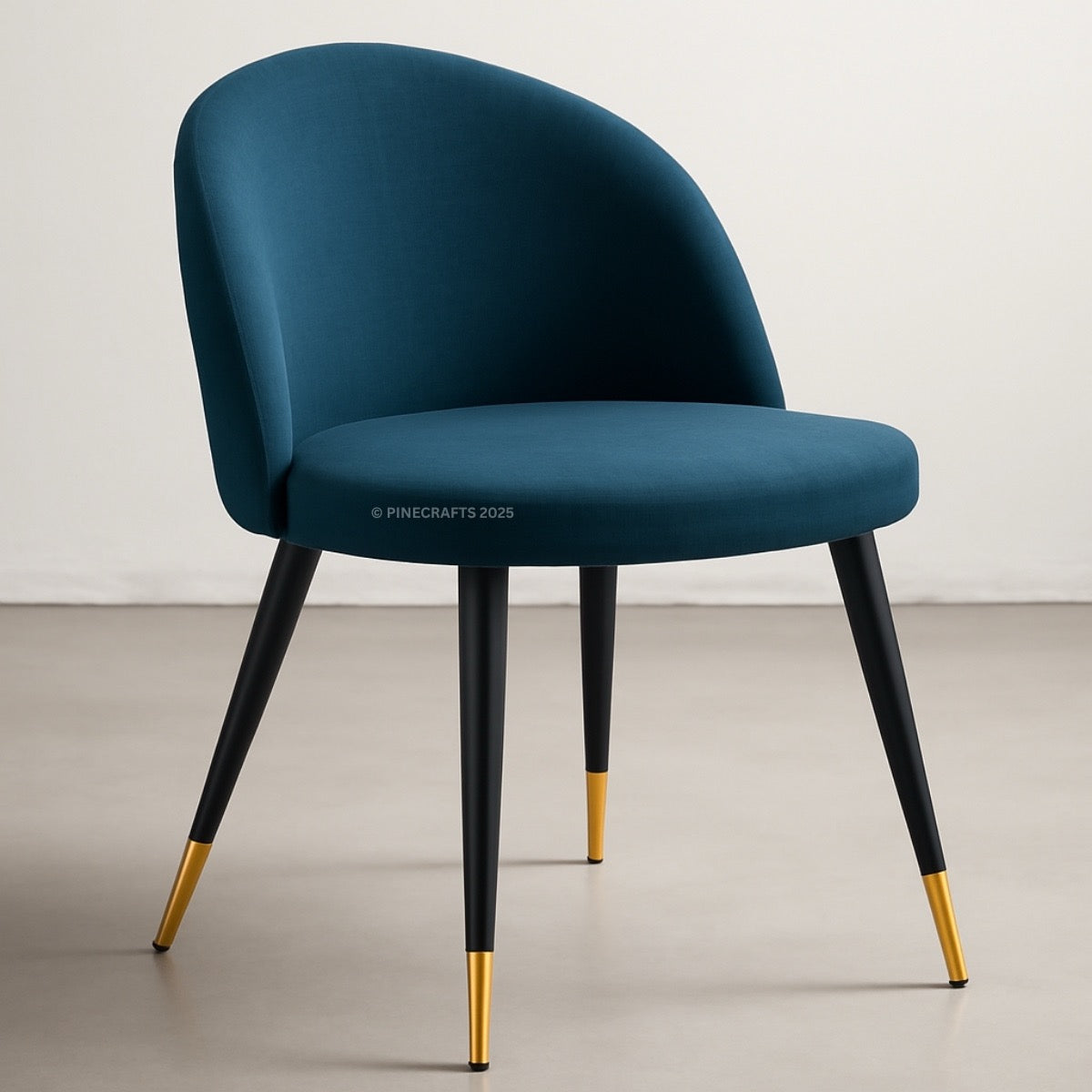 Velvet Dining Chair – Solid Wood Frame