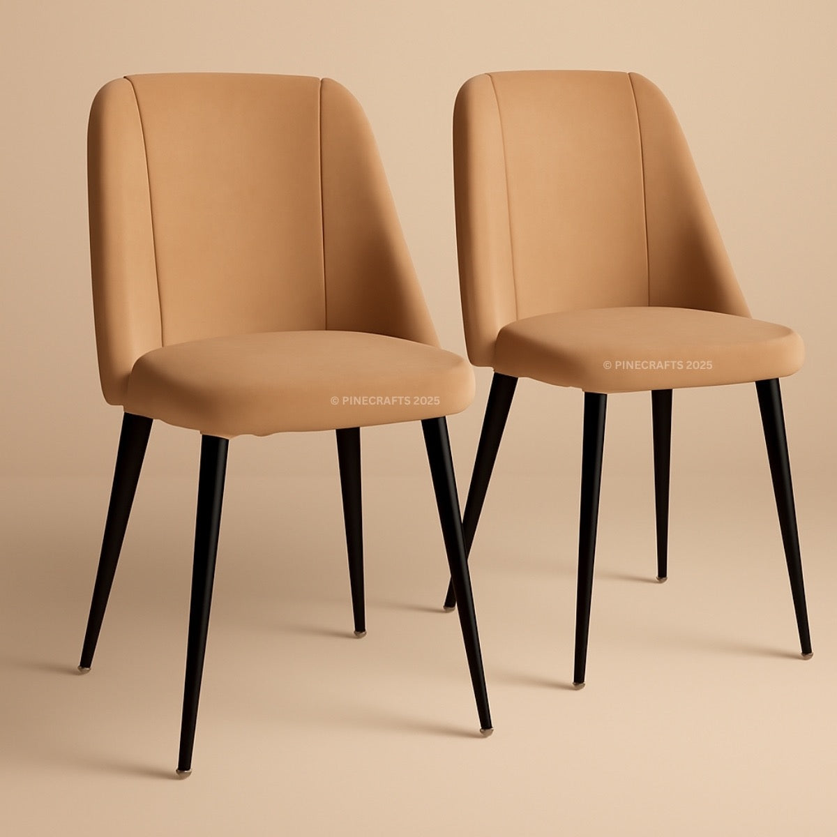 Premium Velvet Dining Chair for Home & Office (Pack of 2)