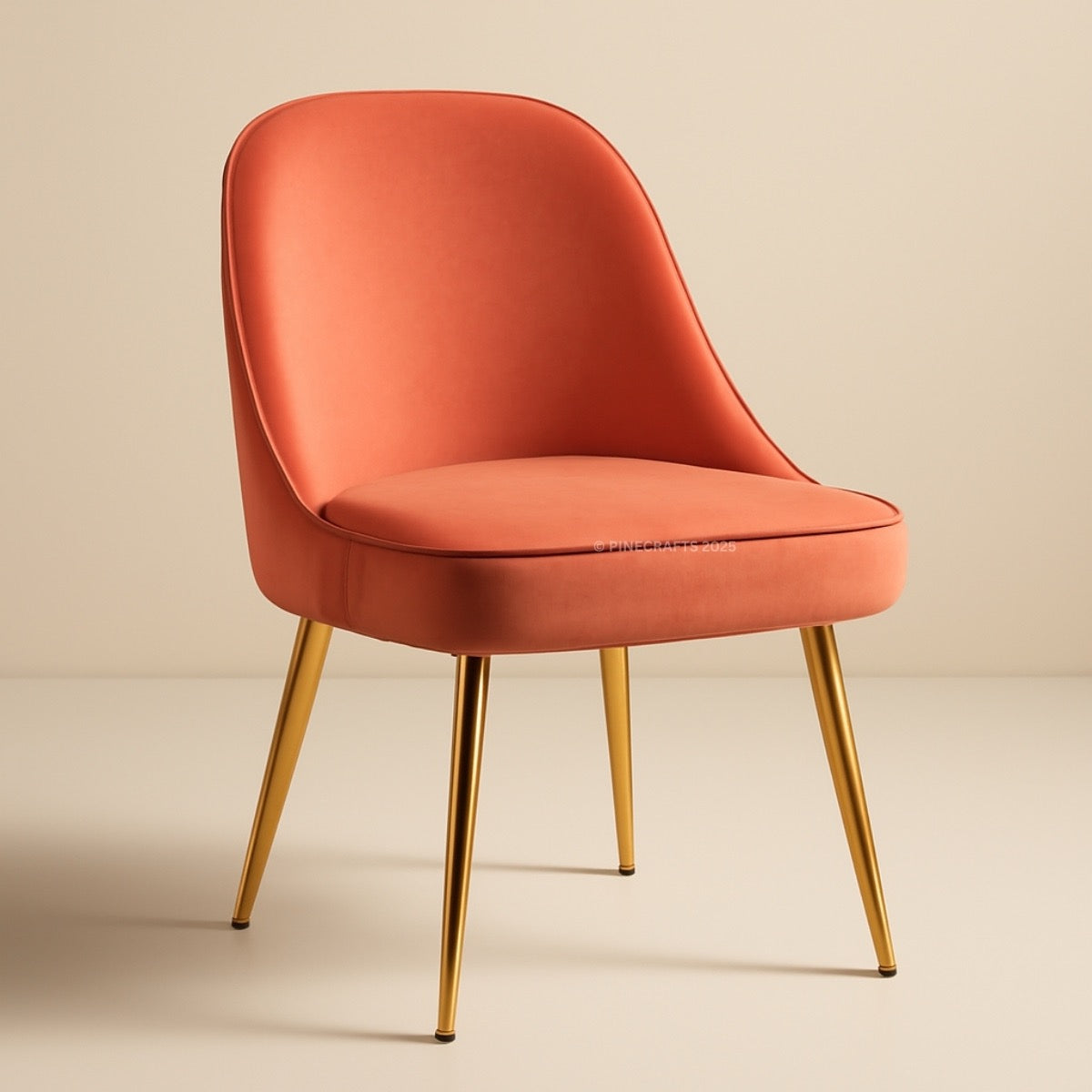 Contemporary Velvet Dining Chair