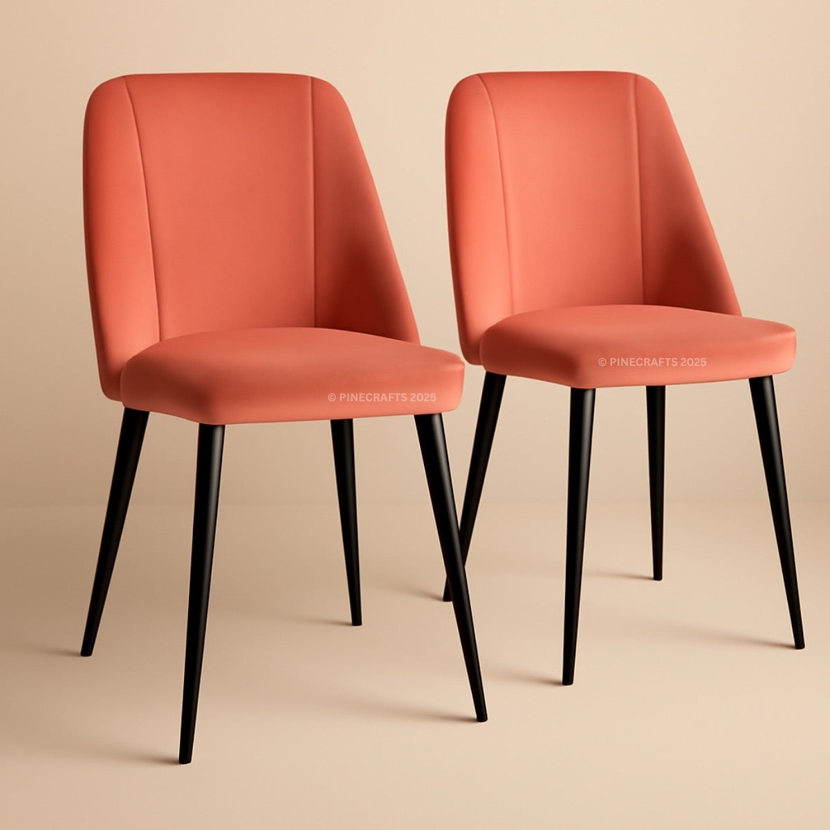 Premium Velvet Dining Chair for Home & Office (Pack of 2)
