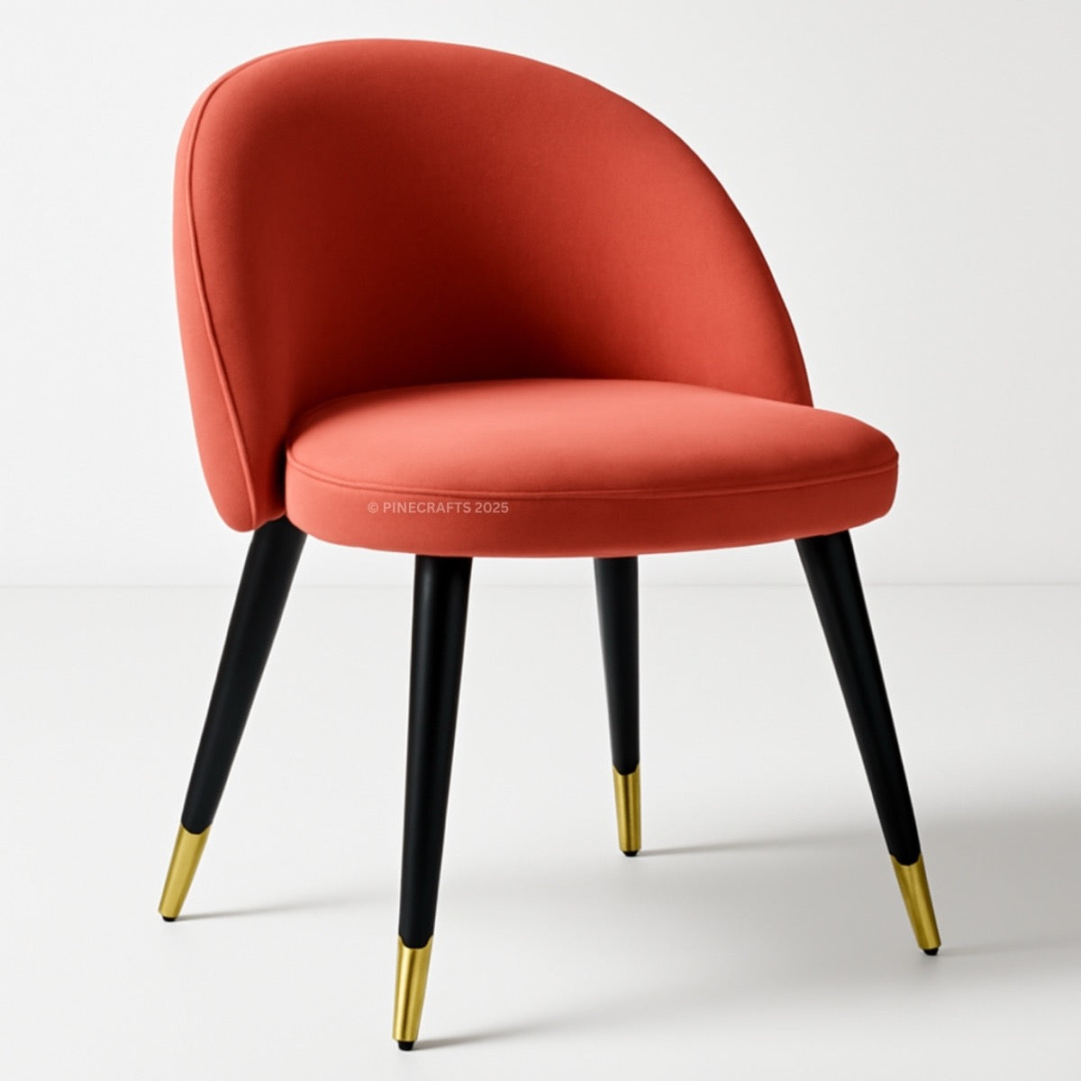Velvet Dining Chair – Solid Wood Frame