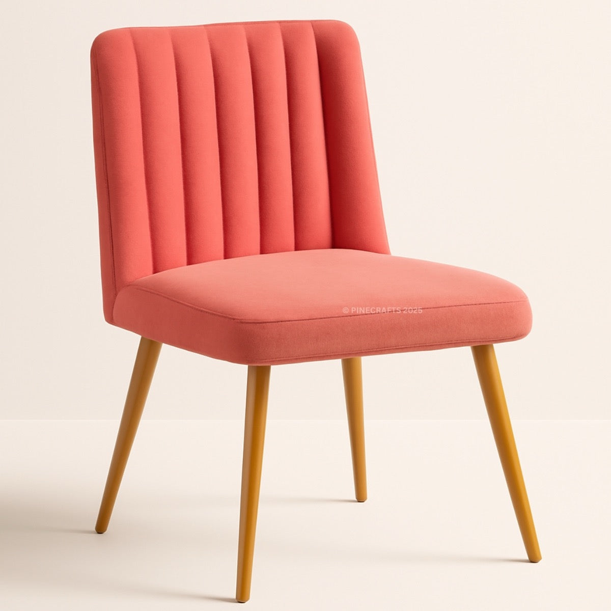 Velvet Dining Seat, Solid Wood
