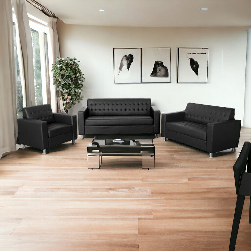 Leatherette Sofa Set (3+2+1)
