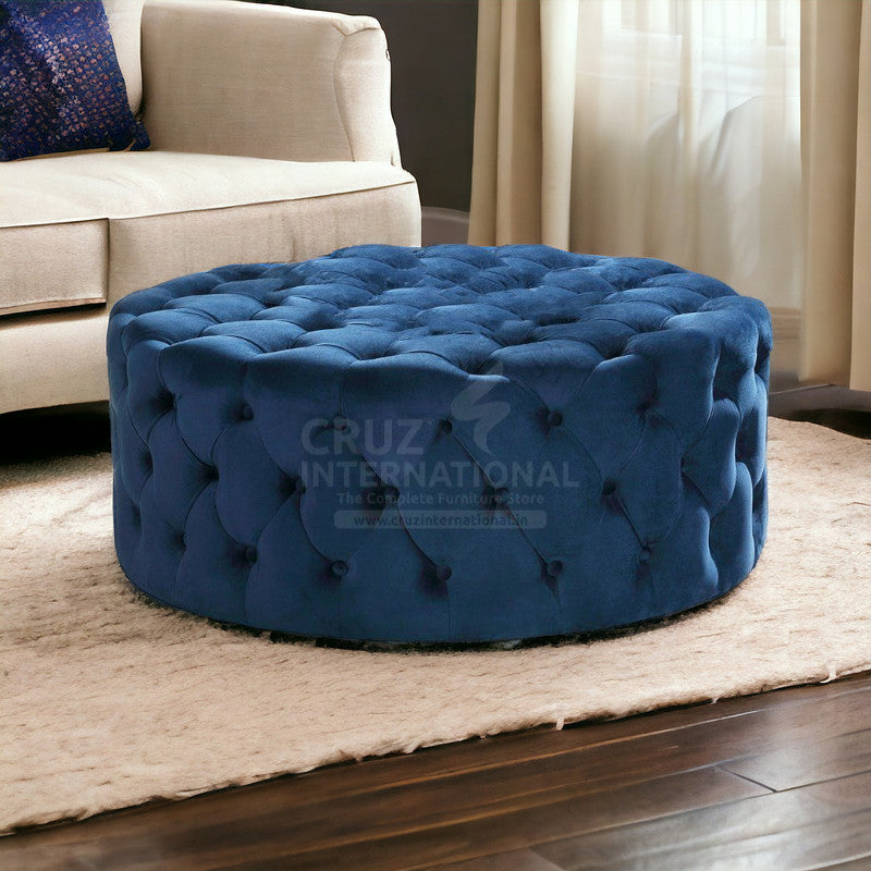 Modern Round Shape Ottoman & Footrest