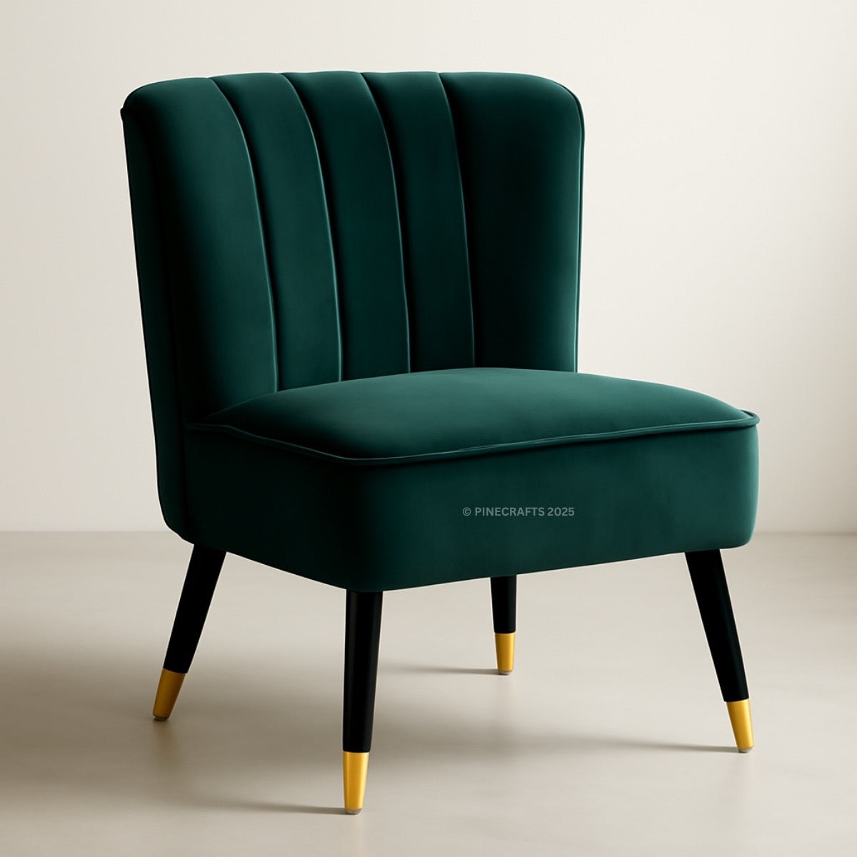 Solid Wood Velvet Living Room Chair