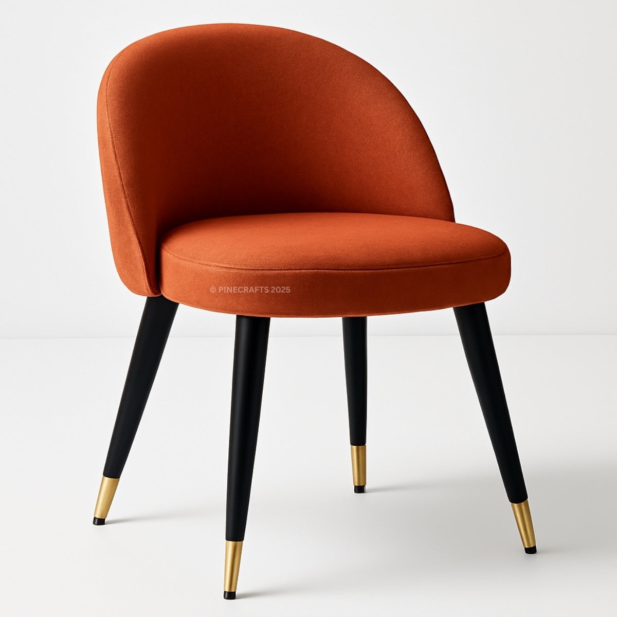 Velvet Dining Chair – Solid Wood Frame