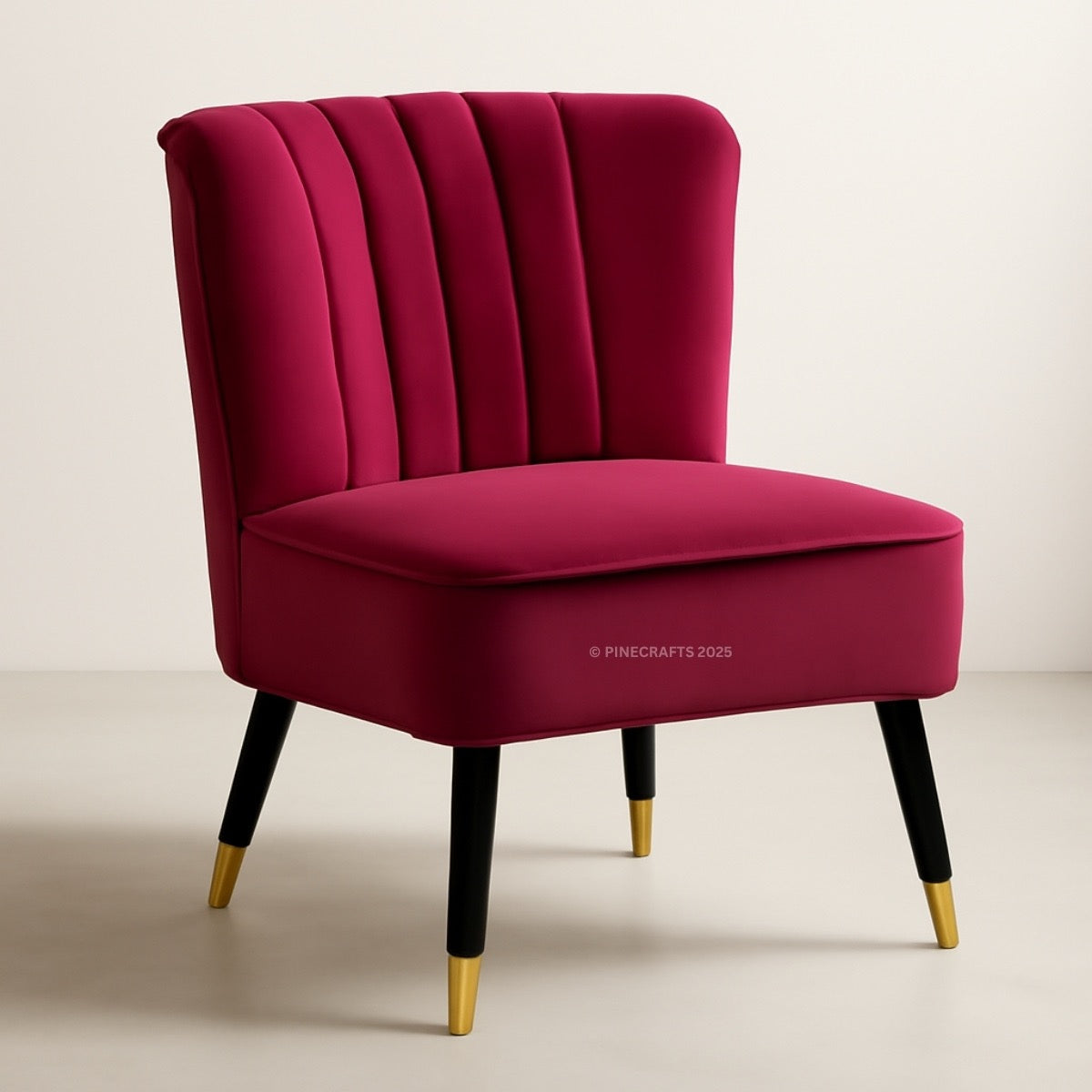 Solid Wood Velvet Living Room Chair