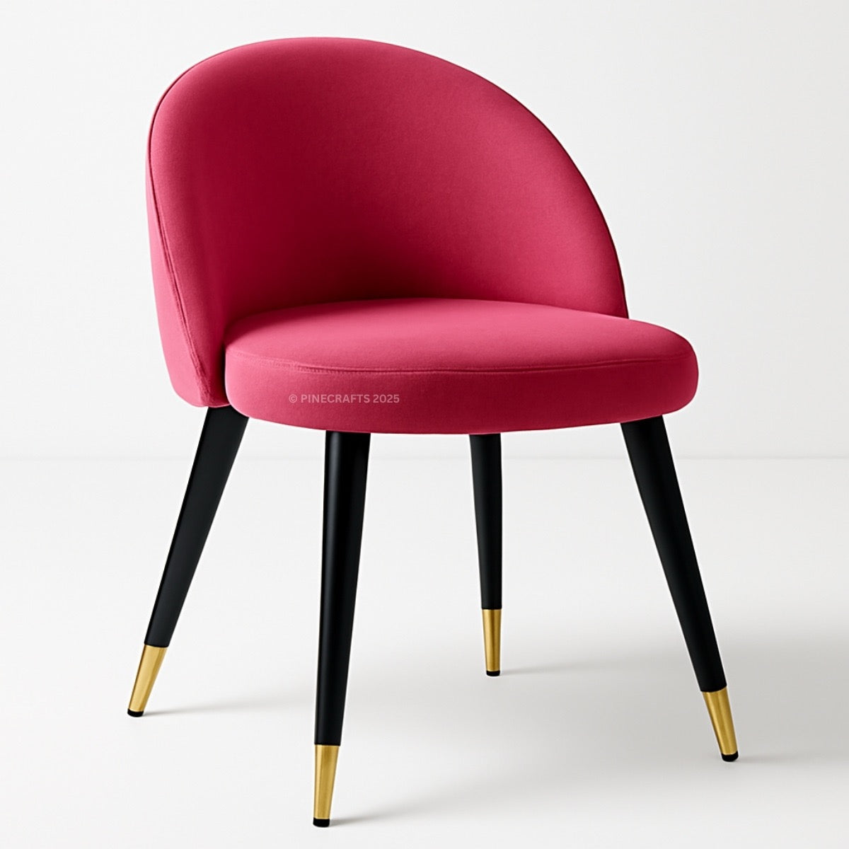 Velvet Dining Chair – Solid Wood Frame