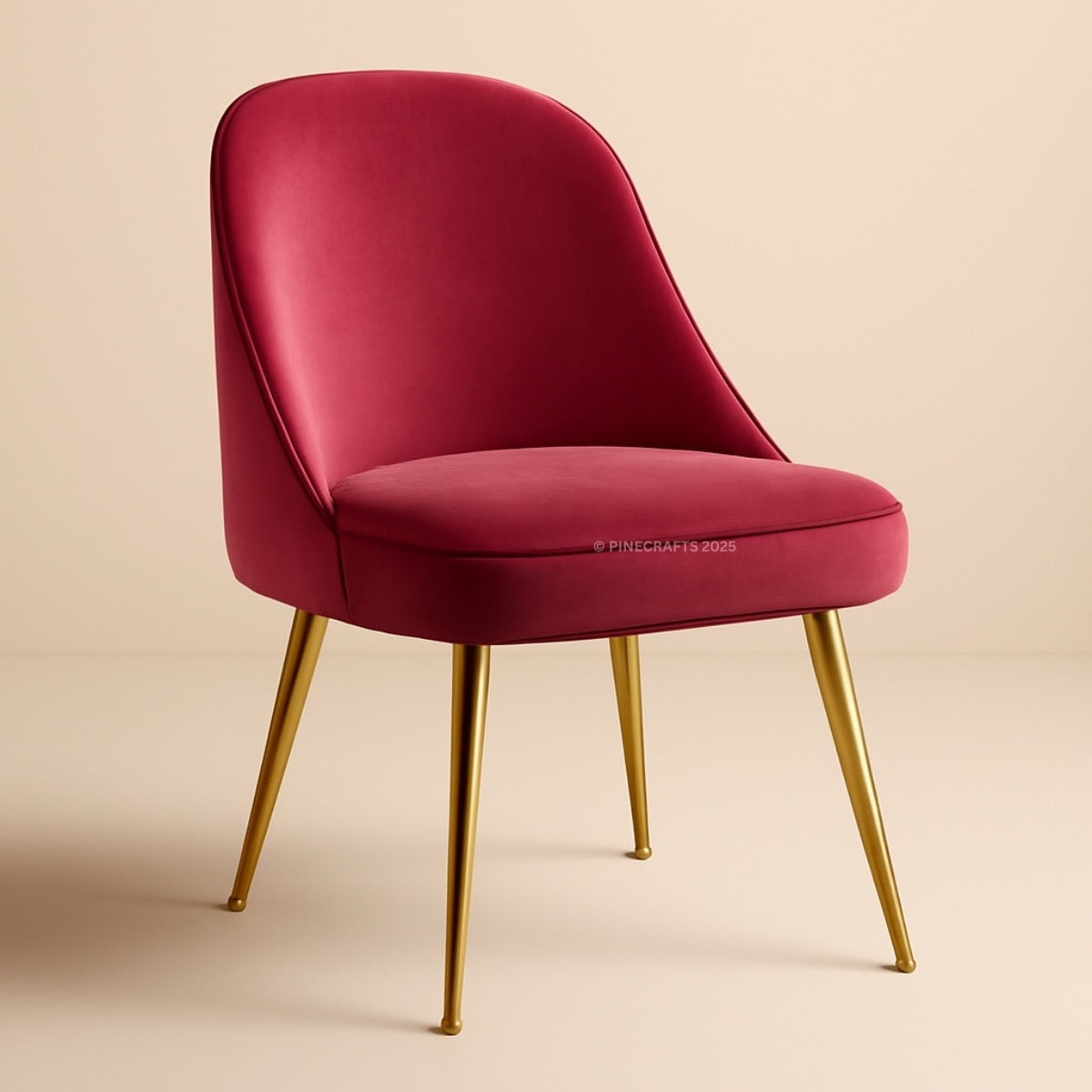 Contemporary Velvet Dining Chair