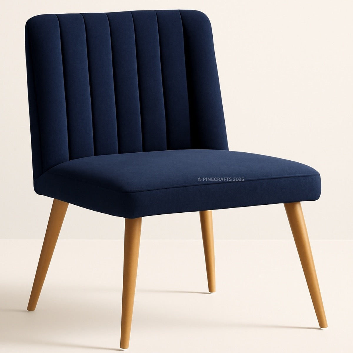 Velvet Dining Seat, Solid Wood