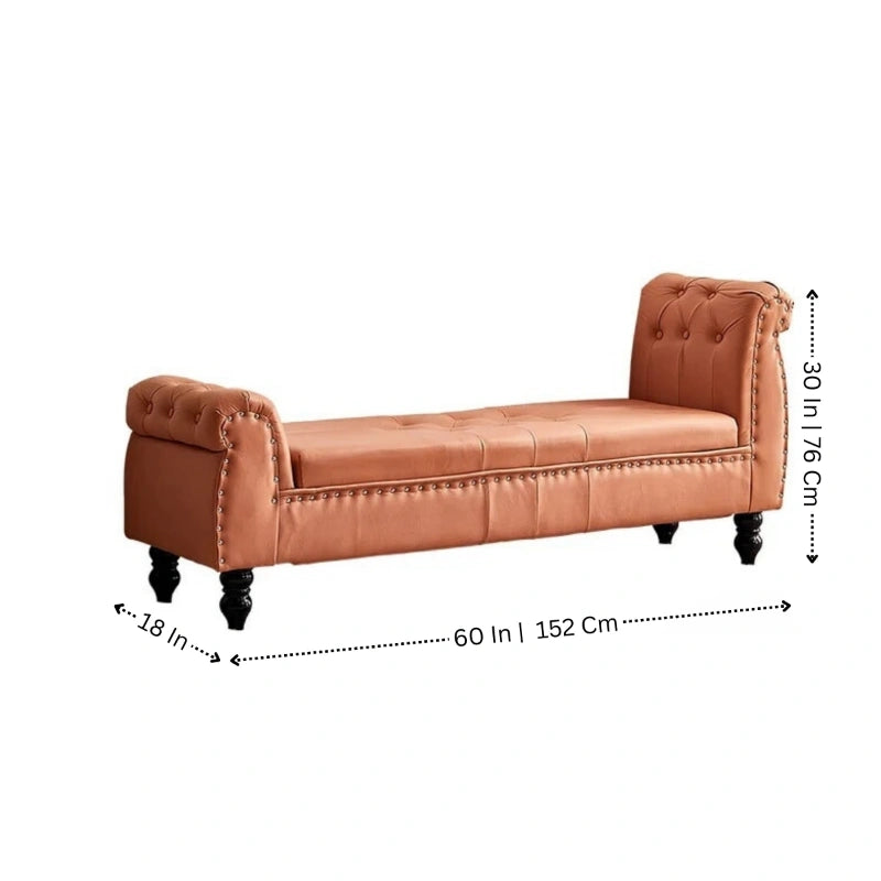 Modern Look Cute Fabric Settee