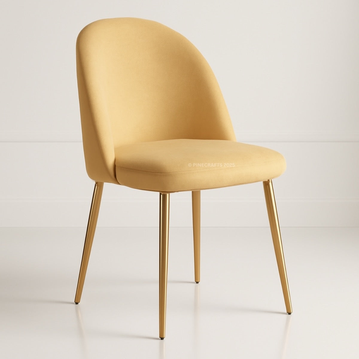 Handicrafts Velvet Upholstered Dining Chair