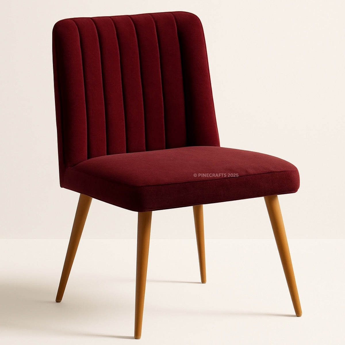 Velvet Dining Seat, Solid Wood