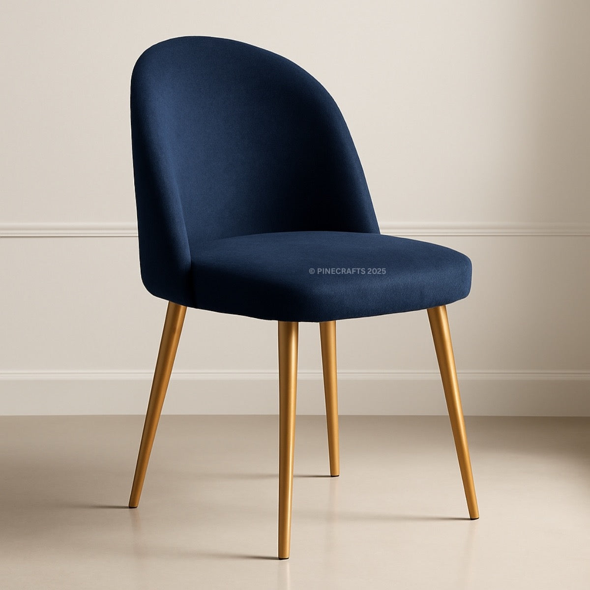 Handicrafts Velvet Upholstered Dining Chair