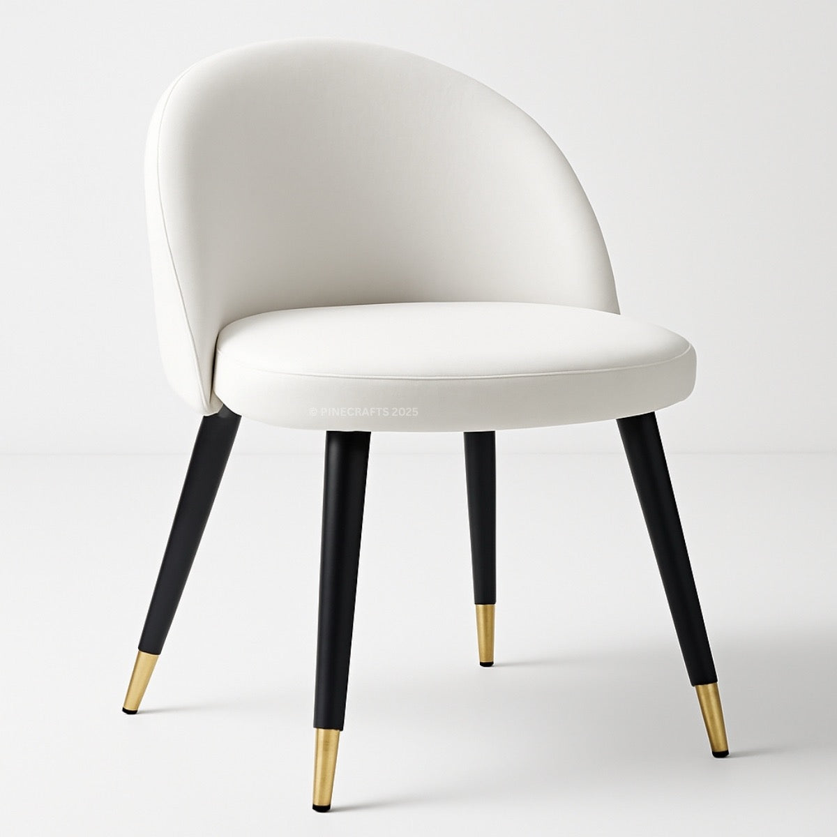 Velvet Dining Chair – Solid Wood Frame