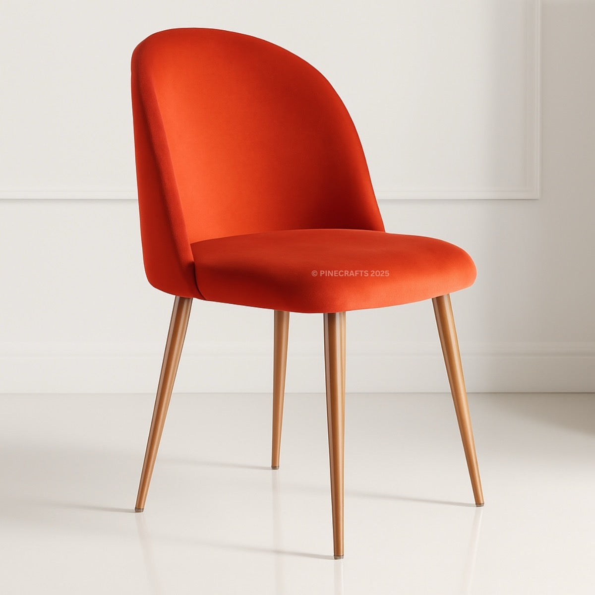 Handicrafts Velvet Upholstered Dining Chair