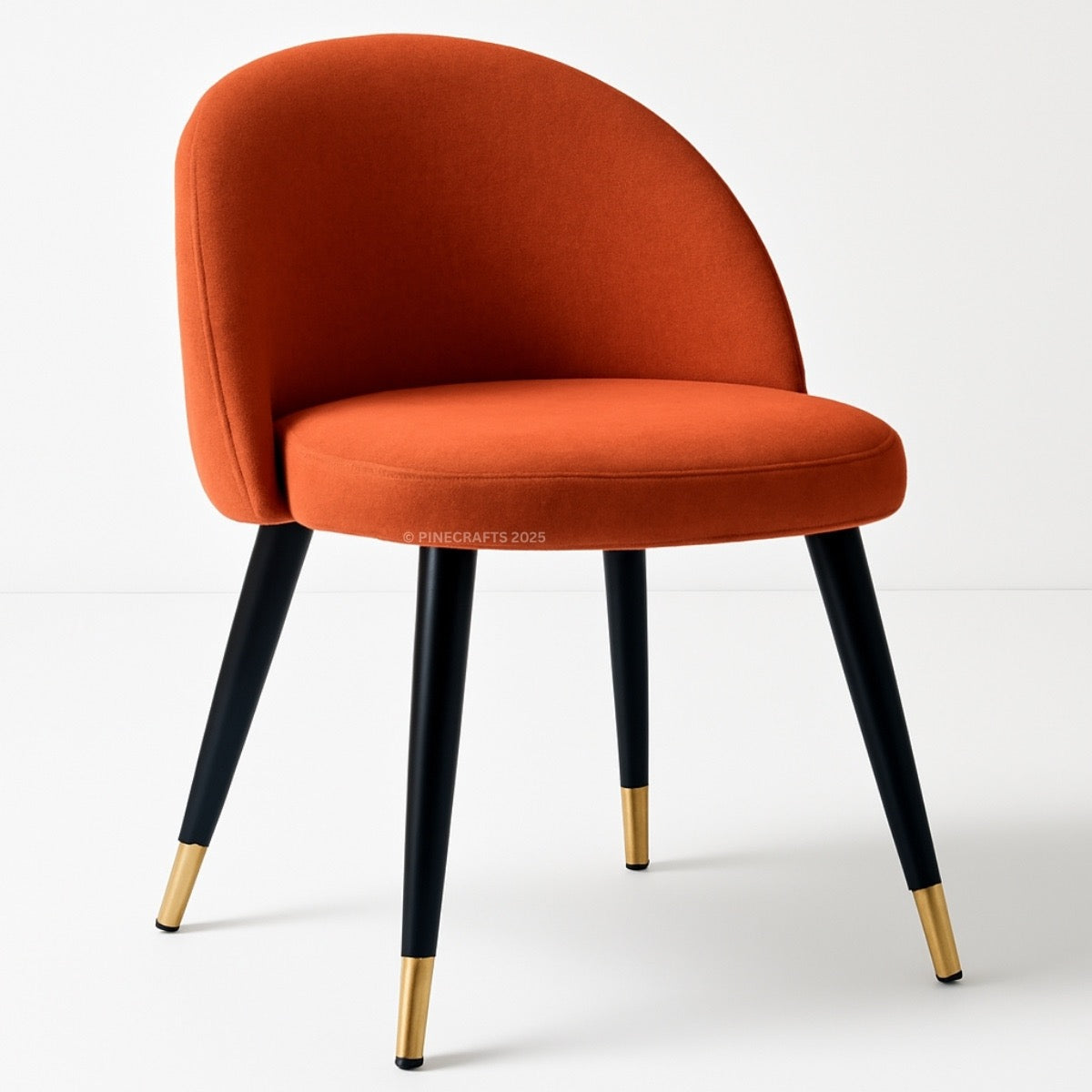 Velvet Dining Chair – Solid Wood Frame