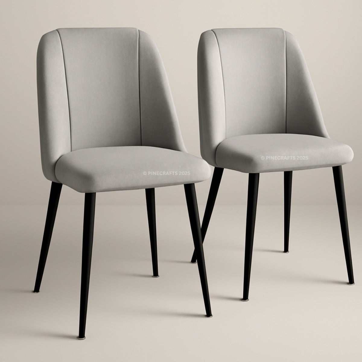 Premium Velvet Dining Chair for Home & Office (Pack of 2)