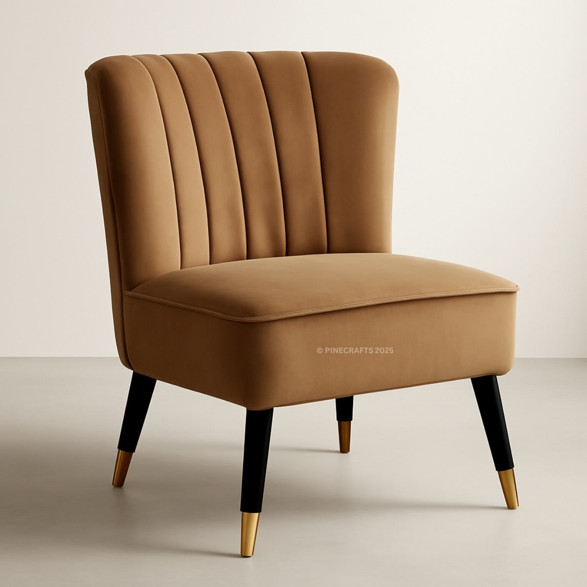 Solid Wood Velvet Living Room Chair