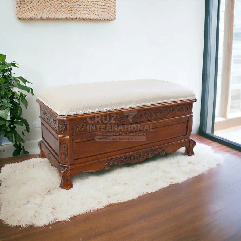 Classic Natural Bench - Settee & Diwaan - CRUZ INTERNATIONAL - Furniture Store