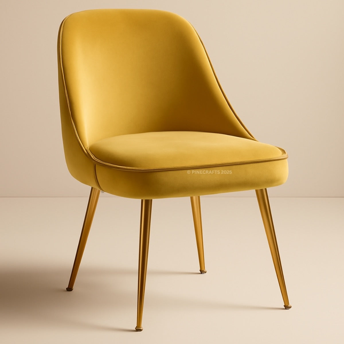 Contemporary Velvet Dining Chair