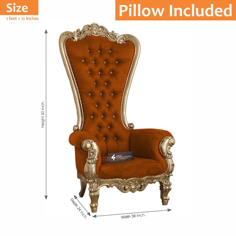 Maharaja Linnea Chair & Single Sofa | Solid Wood CRUZ INTERNATIONAL