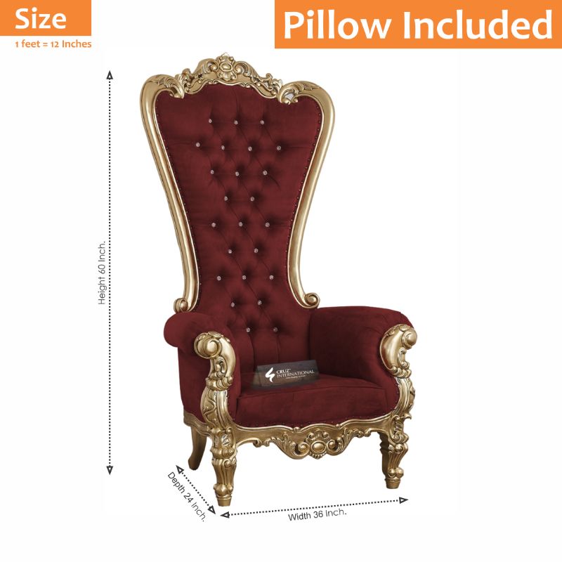 Maharaja Mikaela Chair & Single Sofa | Solid Wood CRUZ INTERNATIONAL