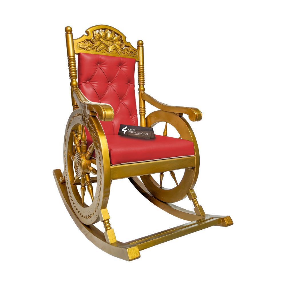 Premium Isabella Rocking Chair | Golden | 7 Colours Available CRUZ INTERNATIONAL