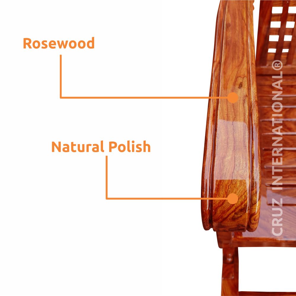 Evergreen Margit Rocking Chair | Rosewood CRUZ INTERNATIONAL