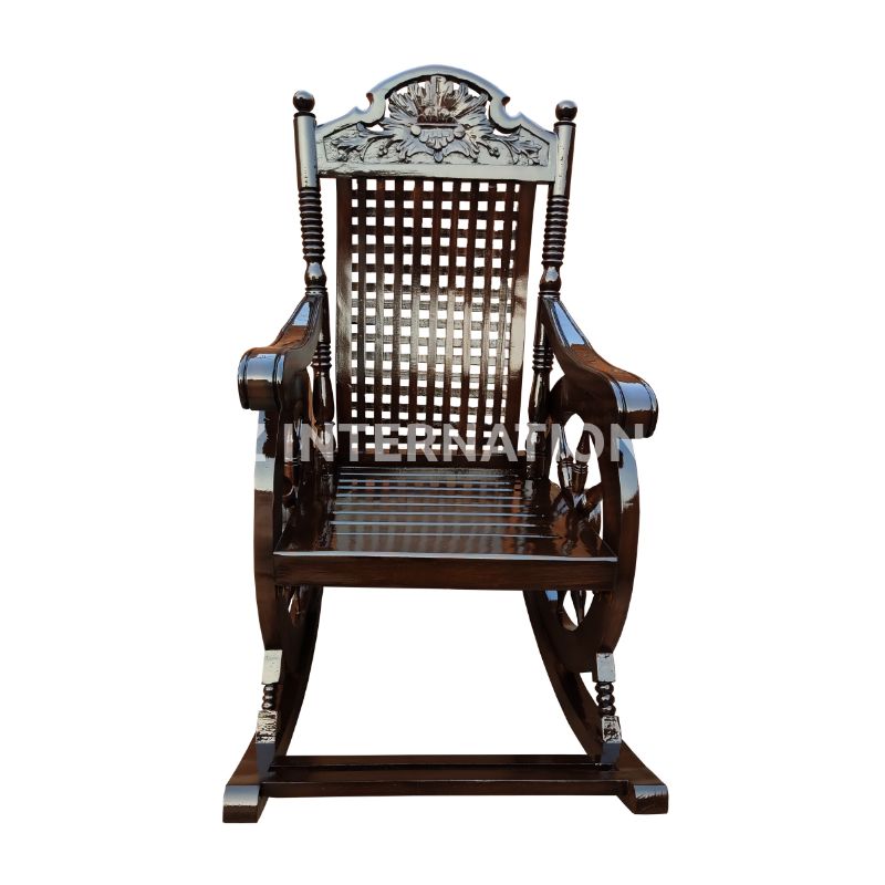 Evergreen Heidrun Rocking Chair | Solid wood / Rosewood CRUZ INTERNATIONAL