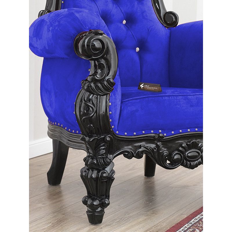 Maharaja Branka Chair | Solid wood | Velvet CRUZ INTERNATIONAL