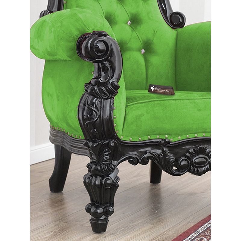 Maharaja Branka Chair | Solid wood | Velvet CRUZ INTERNATIONAL