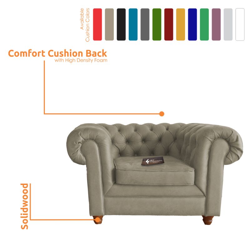 Modern Desiderio Arm Chair | Standard | 13 Colours Available CRUZ INTERNATIONAL