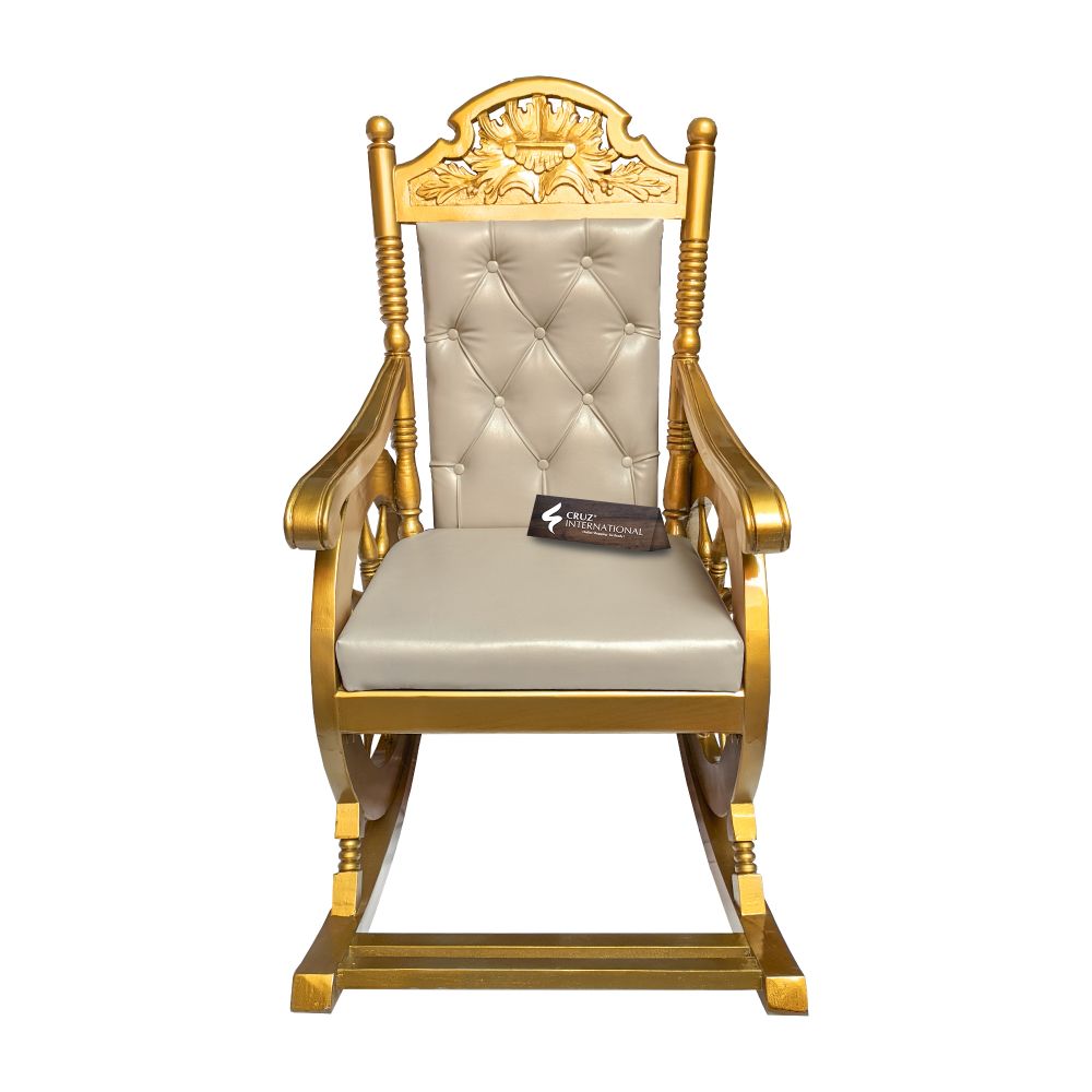 Premium Isabella Rocking Chair | Golden | 7 Colours Available CRUZ INTERNATIONAL