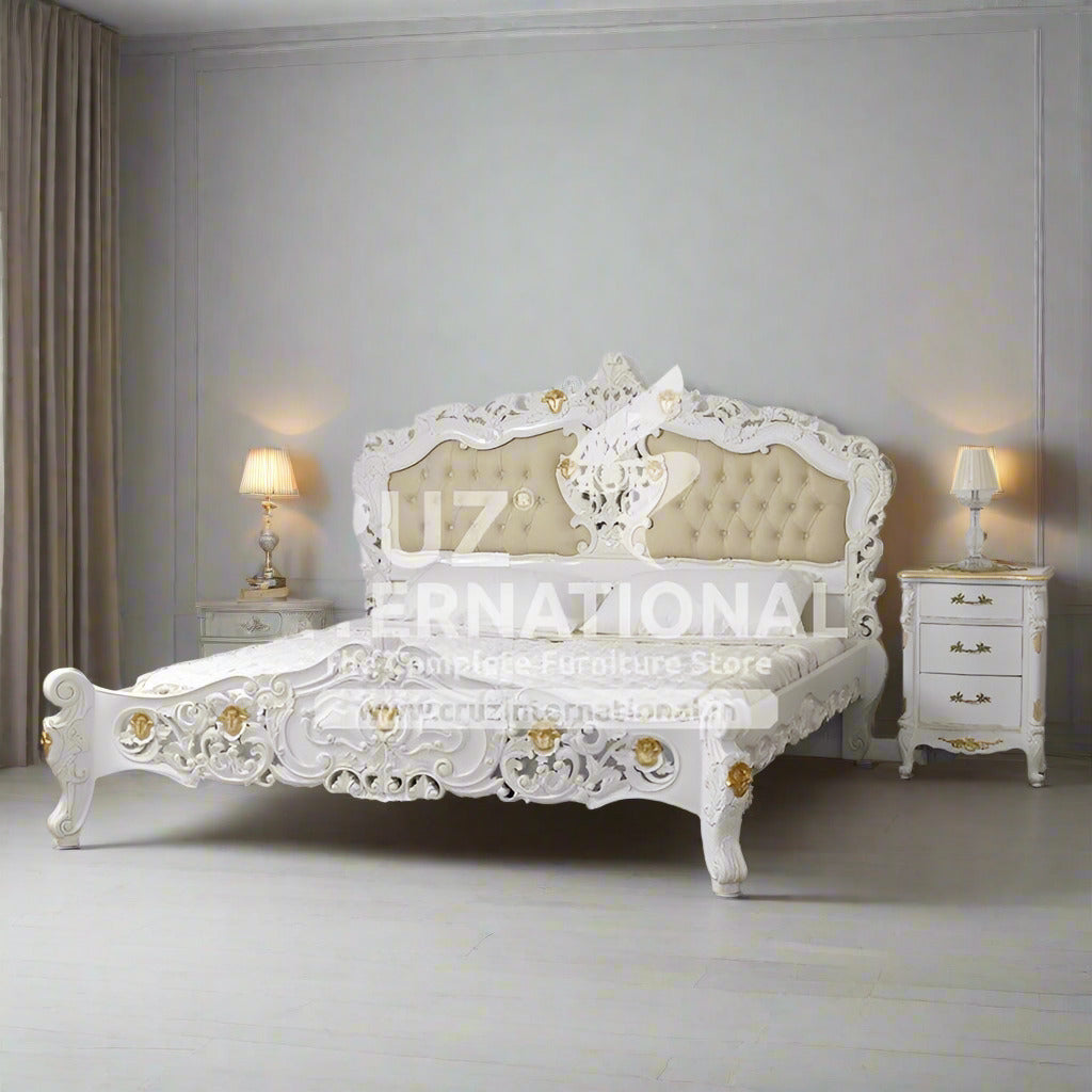 Maharaja Nicolo Carving Bed CRUZ INTERNATIONAL