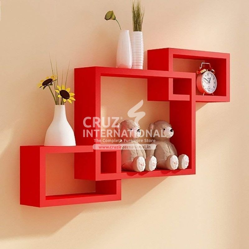 Special Wooden Wall Rack Shelves CRUZ INTERNATIONAL