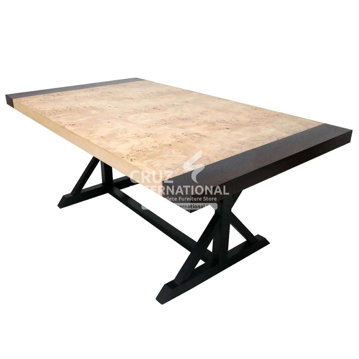 Classic Jack Benito Wooden Dinning Table | 6 Chairs & 1 Table CRUZ INTERNATIONAL