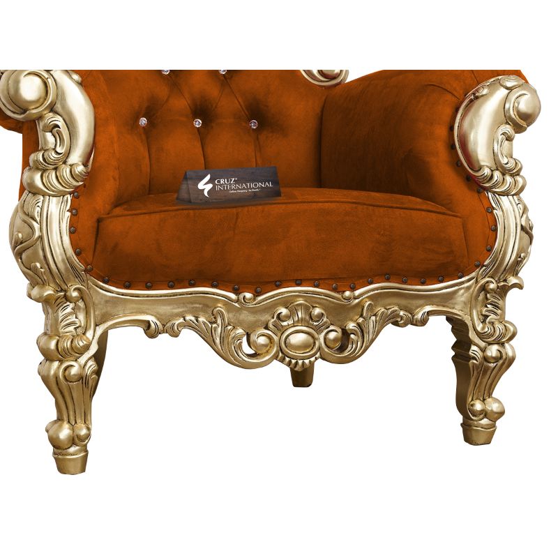 Maharaja Linnea Chair & Single Sofa | Solid Wood CRUZ INTERNATIONAL