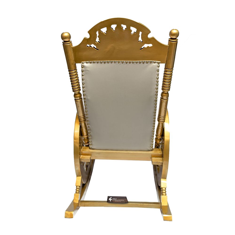 Premium Isabella Rocking Chair | Golden | 7 Colours Available CRUZ INTERNATIONAL