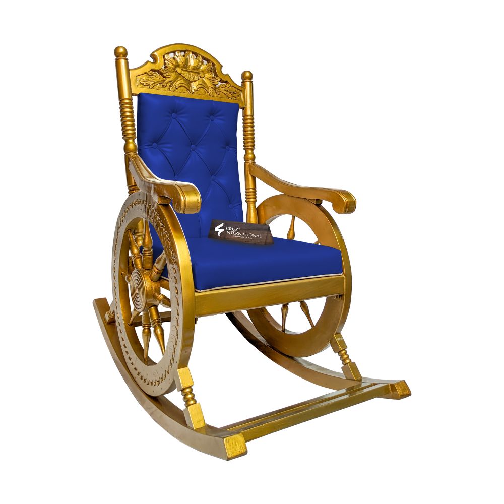 Premium Isabella Rocking Chair | Golden | 7 Colours Available CRUZ INTERNATIONAL