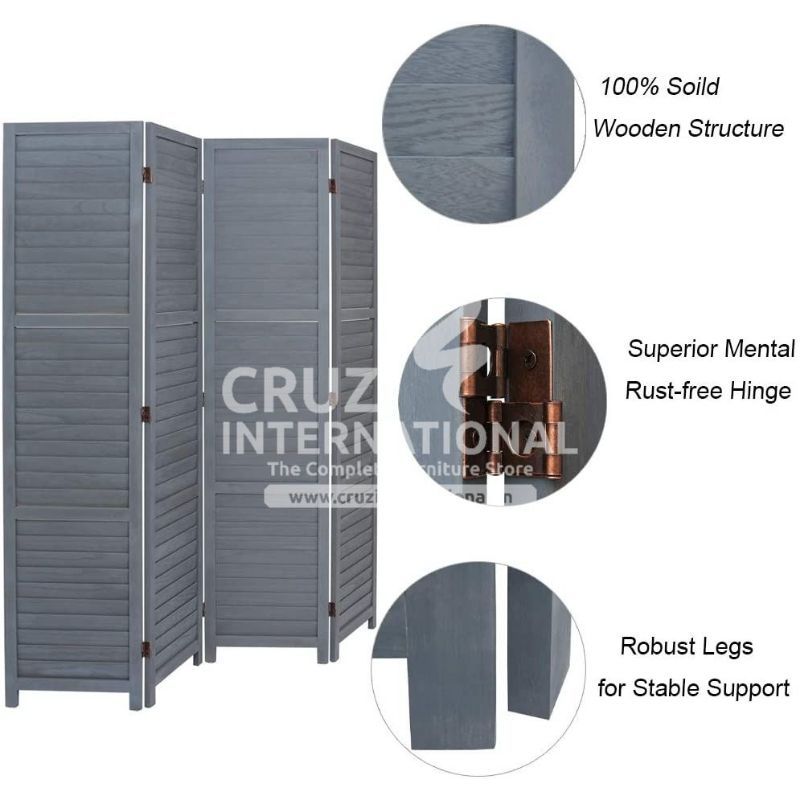 Ever Green Eloy Wooden Partition | Divider CRUZ INTERNATIONAL