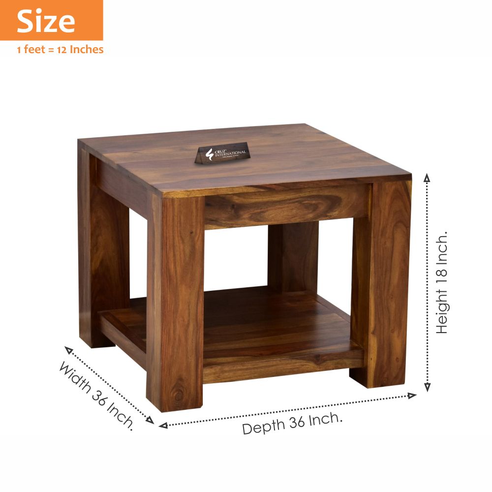 Console Zahra Table | Solid Wood | Square CRUZ INTERNATIONAL