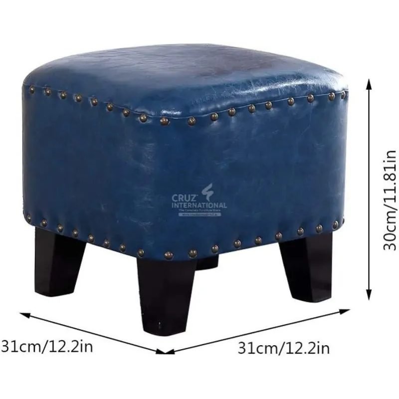 Round Ottoman for Living Room CRUZ INTERNATIONAL