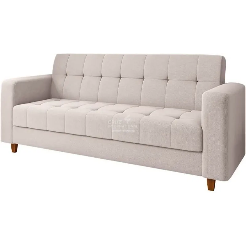 Classic 3-Seater Solid Wood Sofa for Timeless Comfort CRUZ INTERNATIONAL