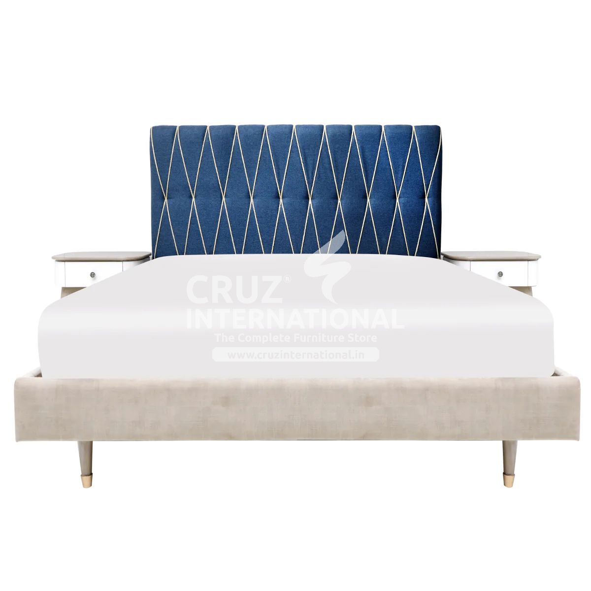 Leilani Bed Combo Pack | 1 Queen Size Bed + Dressing Table + 2 Side Table CRUZ INTERNATIONAL