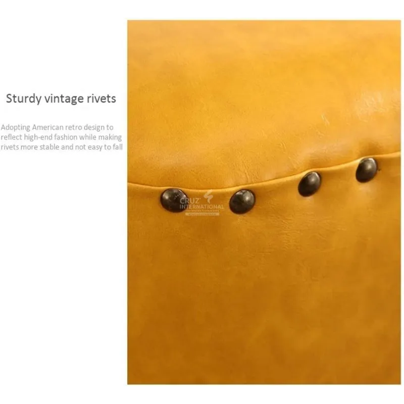 Round Ottoman for Living Room CRUZ INTERNATIONAL