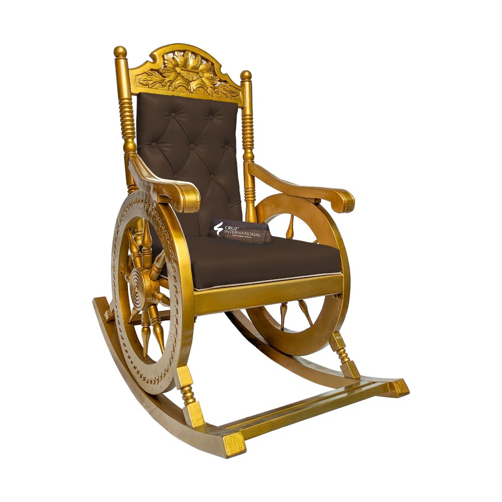 Premium Isabella Rocking Chair | Golden | 7 Colours Available CRUZ INTERNATIONAL